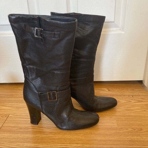 SOLD! Calvin Klein leather boots, 4” heel, size 7 - Picture 9 of 14